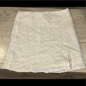 White Princess Polly Mini Skirt Oceana